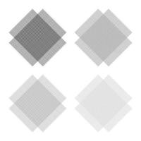 rutnät från linjer symbol för tyg ikon disposition uppsättning svart grå färg vektor illustration platt stil bild