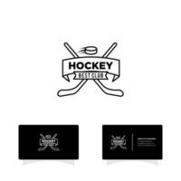 hockey islag logotyp ikon design vektor