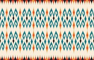 ikat ethnische vektorblume schöne kunst. ikat nahtloses muster in stammes-, volksstickerei, mexikanischer stil. aztekischer geometrischer kunstverzierungsdruck. design für tapeten, kleidung, verpackung. vektor