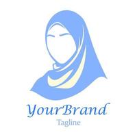 Illustration Vektorgrafik-Logo des modischen Hijab vektor