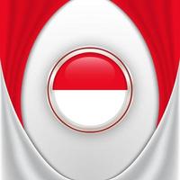 indonesien-flaggenhintergrundkonzept für indonesien-unabhängigkeitstagillustration vektor