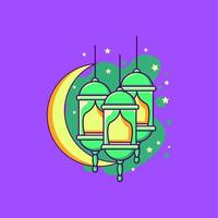 ramadhan-aufkleberillustration vektor