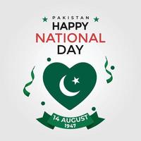 glad nationaldag med pakistan flagga vektor