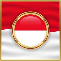 indonesien-flaggenhintergrundkonzept für indonesien-unabhängigkeitstagillustration vektor