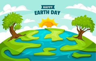 Happy Earth Day Hintergrund vektor