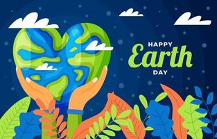 Happy Earth Day Hintergrund vektor