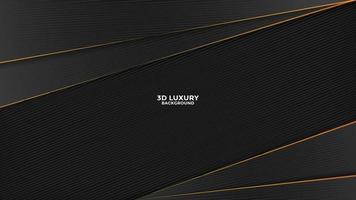 abstrakter schwarzer und goldener Luxushintergrund vektor