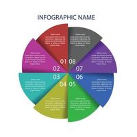 Design der Infografik-Vorlage vektor