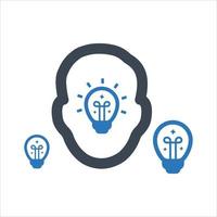 Ideenfindungssymbol, Idee generieren, Ideenentwicklung, Lösungsfindung vektor