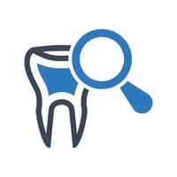 tandundersökningsikon, tandundersökningssymbol för din webbplats, logotyp, app, ui-design vektor