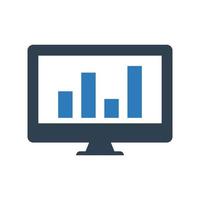 statistikrapportikon, statistiksymbol för din webbplats, logotyp, app, UI-design vektor