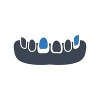 Oralchirurgie-Symbol, Prothesensymbol für Ihre Website, Logo, App, ui-Design vektor