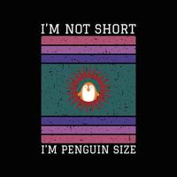 Pinguin-T-Shirt-Design vektor