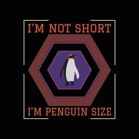 Pinguin-T-Shirt-Design vektor