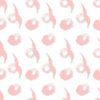 vektor seamless mönster med rosa vågiga ränder på vit bakgrund