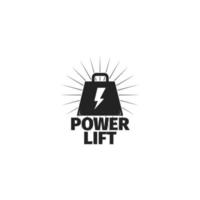 power lift logotyp mall vektor