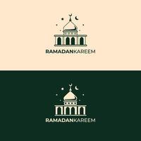 ramadan kareem logotyp vektor