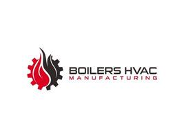 Boiler HVAC Business Logo für die Anziehungskraft auf High-End-Privatkunden und gewerbliche Kunden, die die Kundenelite zeigen vektor