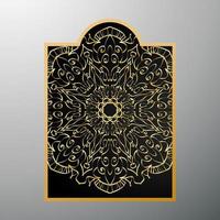 ramadan motiv ram med mandala element. vektor