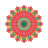 Mandala Ornament Hintergrund. Runde Vintage dekorative Elemente. vektor