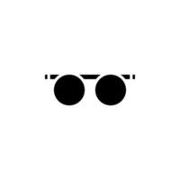 glasögon, solglasögon, glasögon, glasögon solid ikon vektor illustration logotyp mall. lämplig för många ändamål.