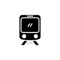 zug, lokomotive, transport solide symbol vektor illustration logo vorlage. für viele Zwecke geeignet.