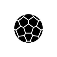 Sport, Ball, Spiel solide Symbol Vektor Illustration Logo Vorlage. für viele Zwecke geeignet.