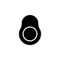 avokado fast ikon vektor illustration logotyp mall. lämplig för många ändamål.