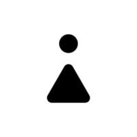 kön, tecken, manlig, kvinnlig, rak solid ikon vektor illustration logotyp mall. lämplig för många ändamål.