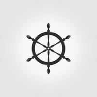 Cruise Control Schiff Logo Symbol Vintage Vector Illustration Design