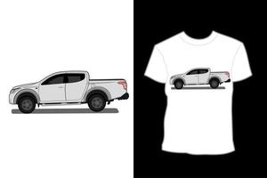 vit mitsubishi triton illustration t-shirt design vektor