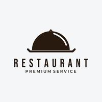 dienen haube restaurant logo vektor design illustration vintage, bistro logo, vintage cafe