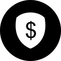 Vector Shield Dollar Icon