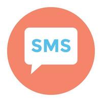 trendige SMS-Konzepte vektor