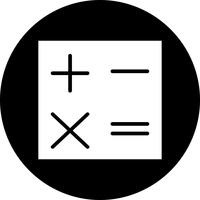 Vektor-Taschenrechner-Symbol vektor