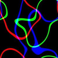 minimala fluorescerande groovy retro neonlinjer vektor