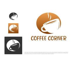kaffeetasse logo design illustration vektor