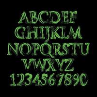 abstrakt grunge alfabet vektor