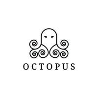 Octopus Logo Vektorgrafiken Design Illustration Tier Tintenfisch Meer Tentakel Fisch Wasser vektor