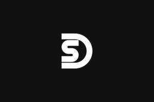 ds logotyp monogram design vektor