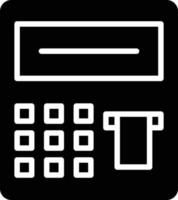 Symbolstil für Geldautomaten vektor