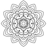 süße Mandalas. dekorative runde Doodle-Blume isoliert auf weißem Hintergrund. geometrische dekorative Ornamente im ethnisch-orientalischen Stil. vektor