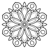 süße Mandalas. dekorative runde Doodle-Blume isoliert auf weißem Hintergrund. geometrische dekorative Ornamente im ethnisch-orientalischen Stil. vektor