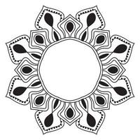 süße Mandalas. dekorative runde Doodle-Blume isoliert auf weißem Hintergrund. geometrische dekorative Ornamente im ethnisch-orientalischen Stil. vektor