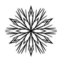 süße Mandalas. dekorative runde Doodle-Blume isoliert auf weißem Hintergrund. geometrische dekorative Ornamente im ethnisch-orientalischen Stil. vektor