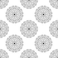 Fantasy Halbton Musterdesign mit Ziermandala. abstrakter runder gepunkteter gekritzelblumenhintergrund. floraler geometrischer Kreis. Vektor-Illustration. vektor