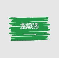 Pinselstriche der saudi-arabischen Flagge vektor