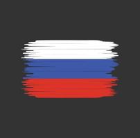 russland flagge pinselstrich. Nationalflagge vektor