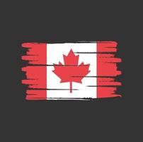 Pinselstriche der kanadischen Flagge vektor