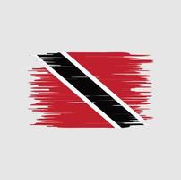 trinidad och tobagos flagga penseldrag. National flagga vektor